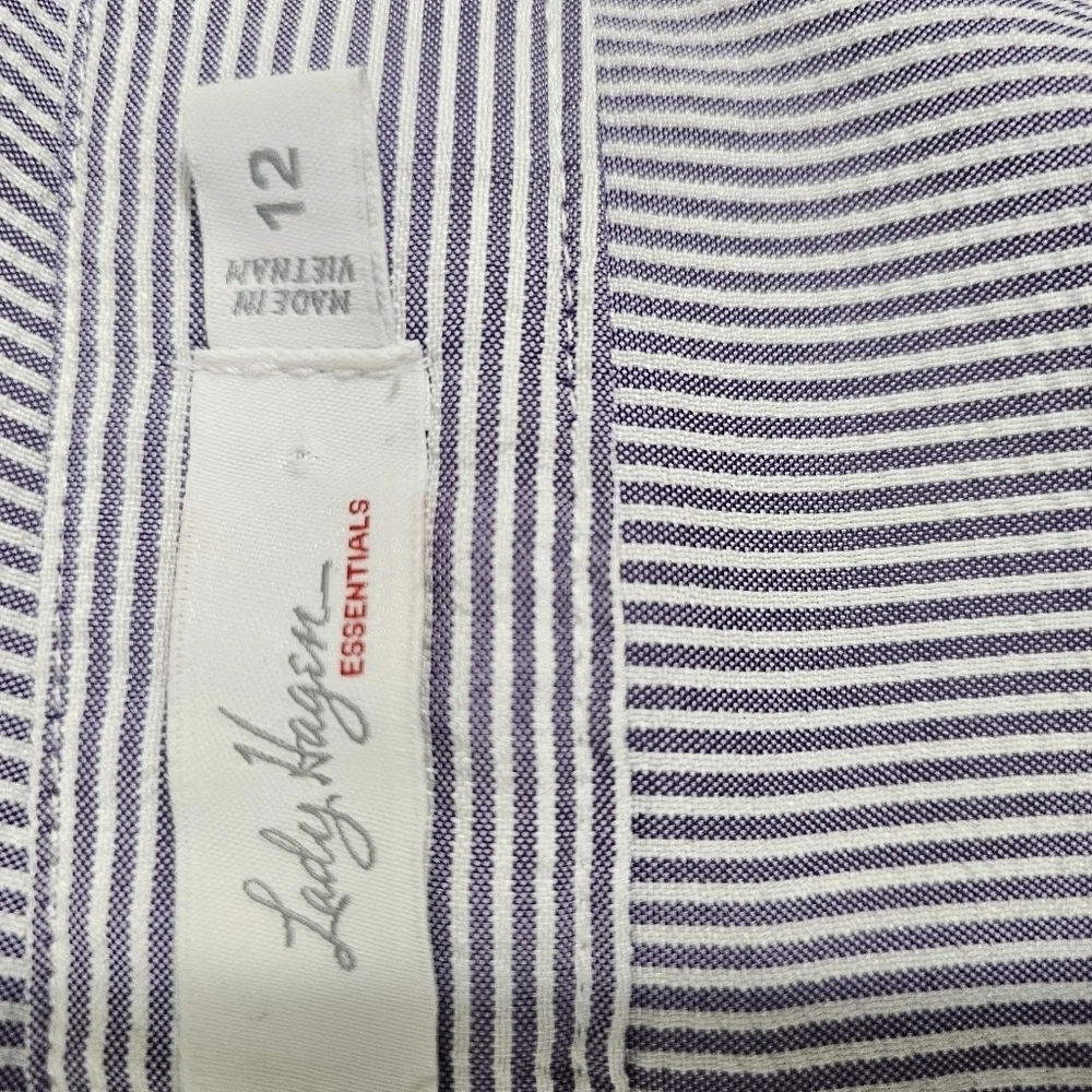 Lady Hagen essentials stripe golf flat front short bundle women's size 12